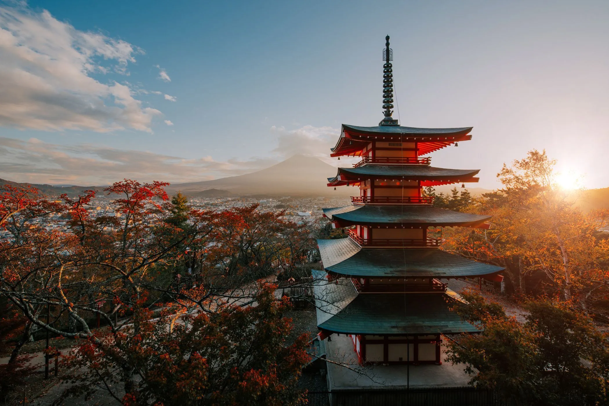 Храм с лучшим видом на гору Фудзи