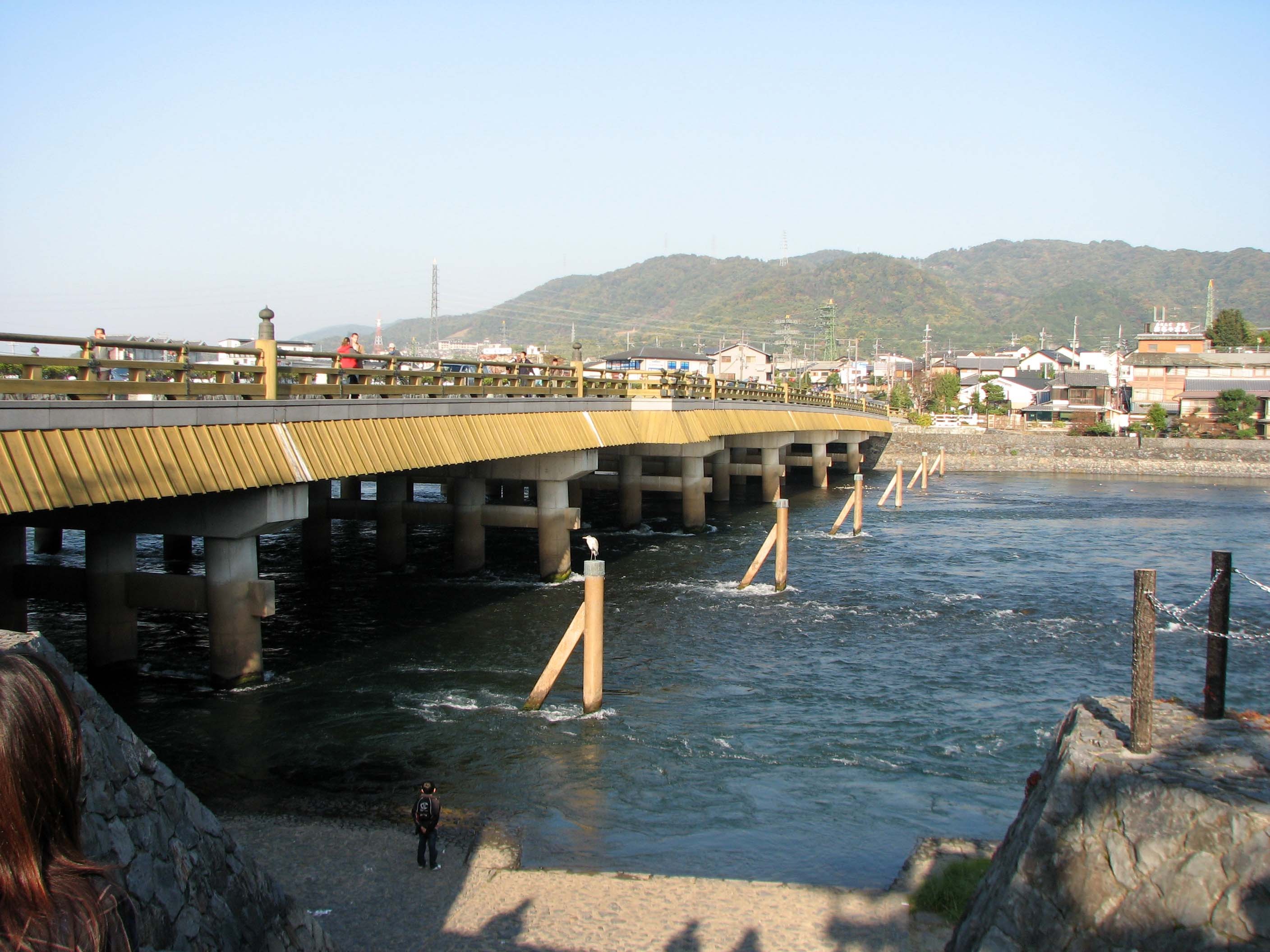 Главный мост через реку Удзи The main bridge over Uji River