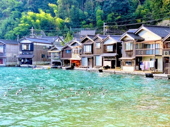 Рыбацкая деревня Инэ Ine Village of boat